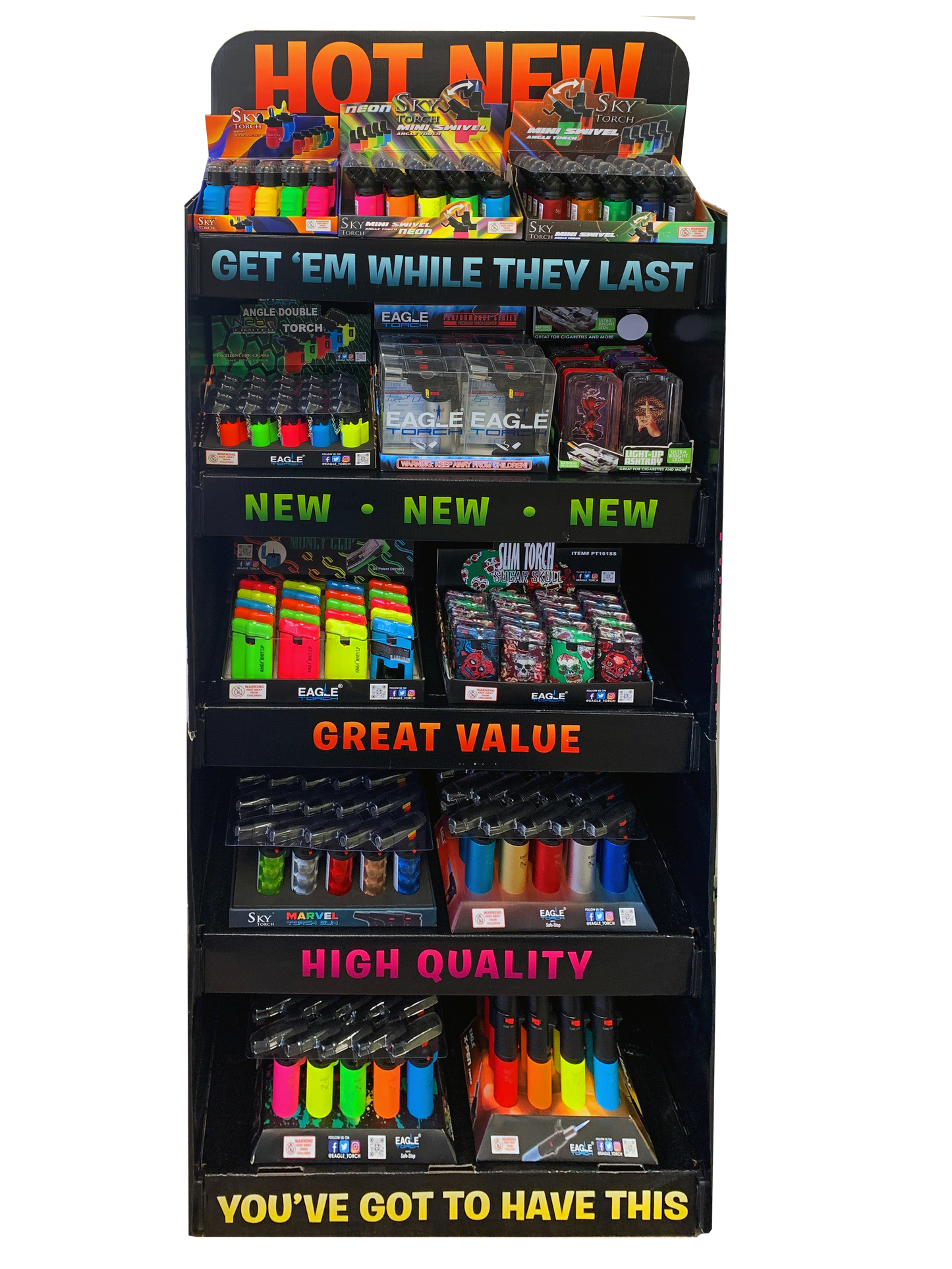 5-Tier Shelving Display Rack (Cardboard)