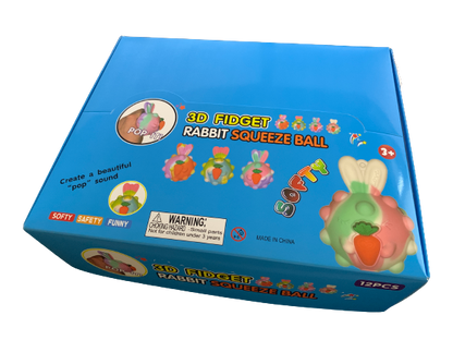 3D Fidget Rabbit Squeeze Ball Ace Trading Canada