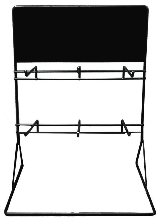 2-Tier Small Size Table Top Hanging Display Stand - 6 hang
