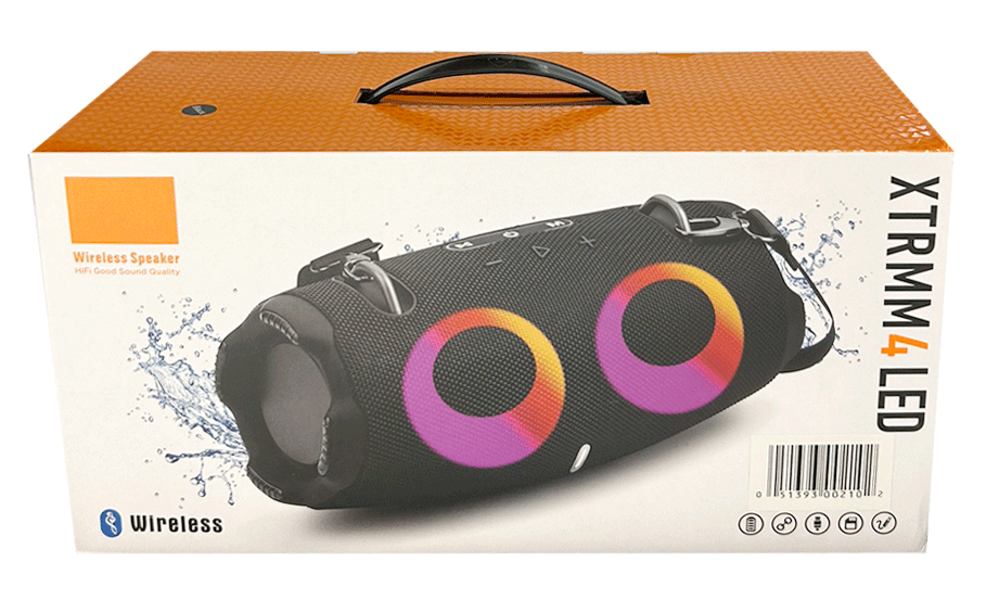 X TRMM 4 LED Portable Bluetooth Speaker